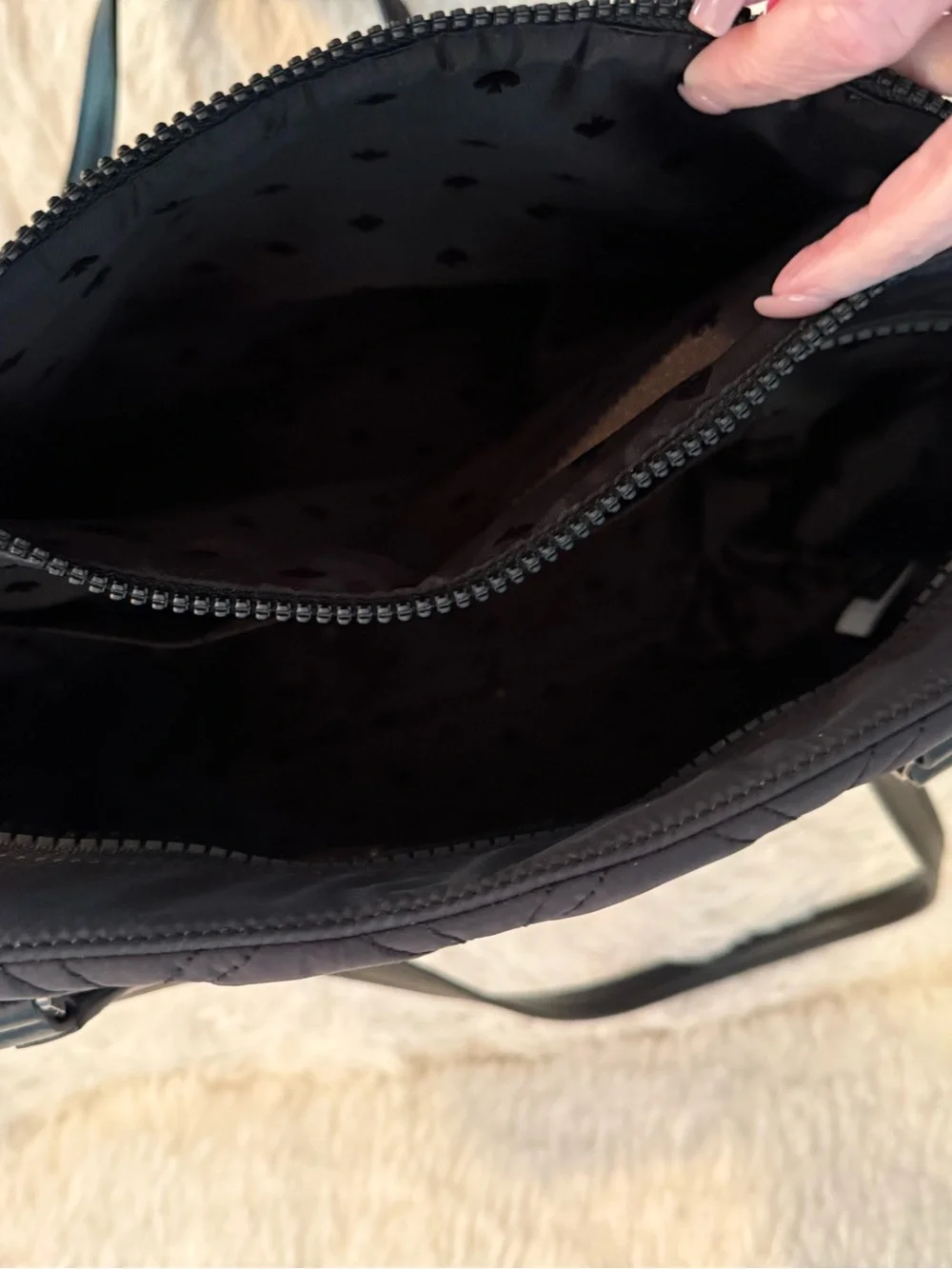 Kate Spade Jae Quilted Black Tote NWOT